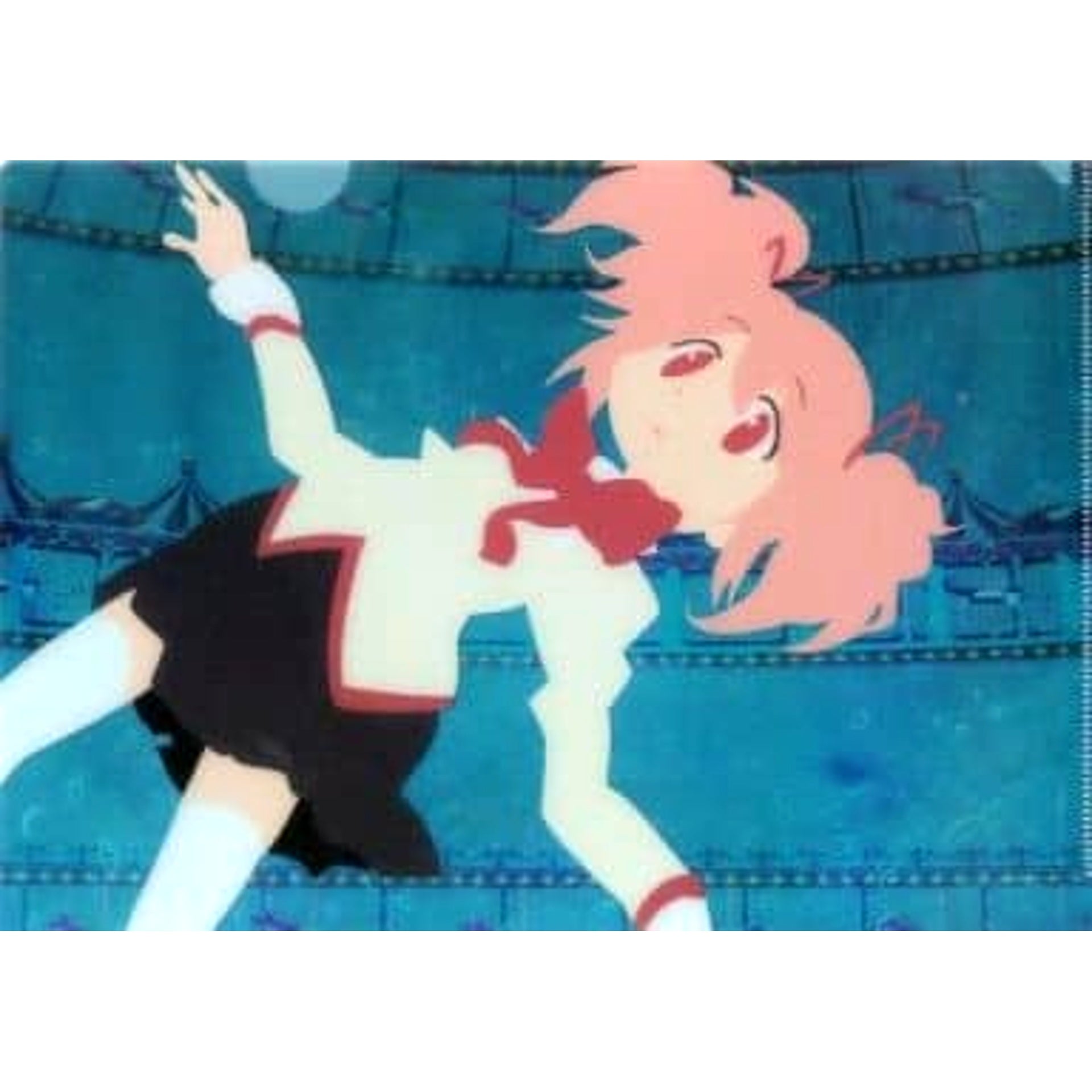 Puella Magi Madoka Magica Madoka Kaname Uniform Ichiban Kuji Kyunchara World A4 File Folder Included with Clear File Set Prize E [USED]