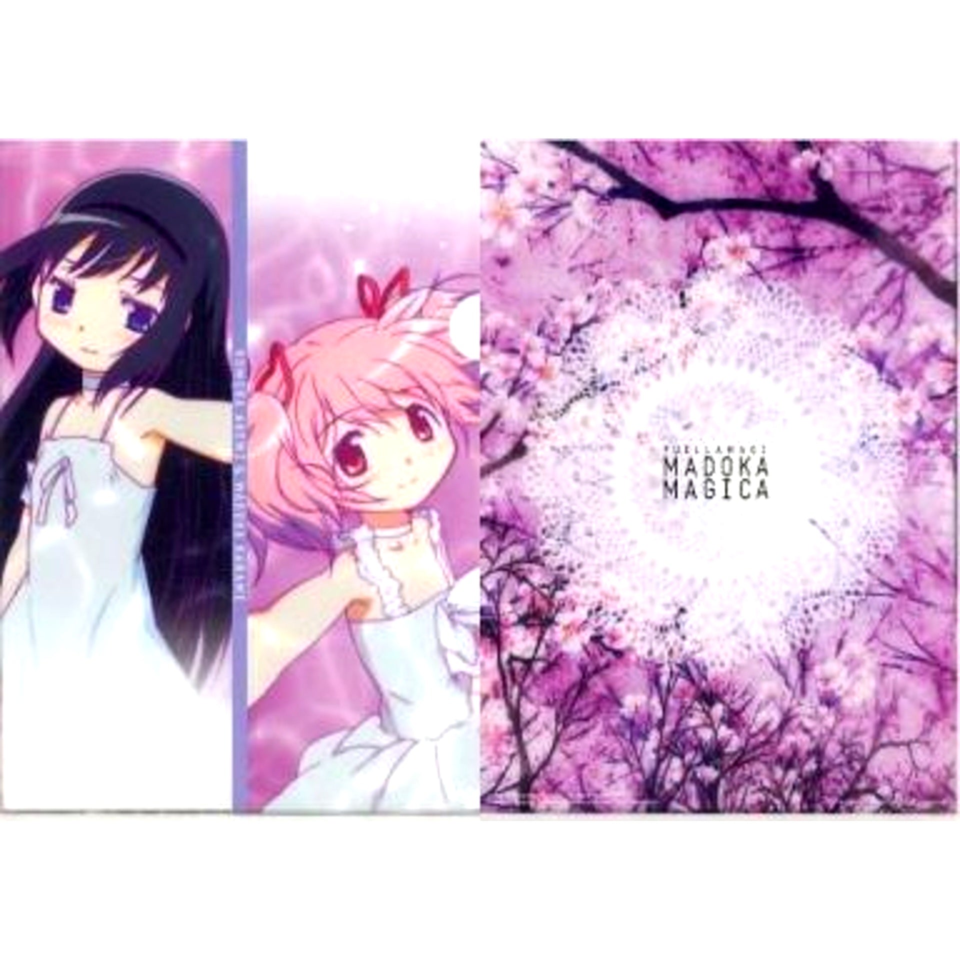 Madoka Kaname and Homura Akemi J Prize A4 Clear File Ichiban Kuji Premium Puella Magi Madoka Magica The Movie Special Limited [USED]
