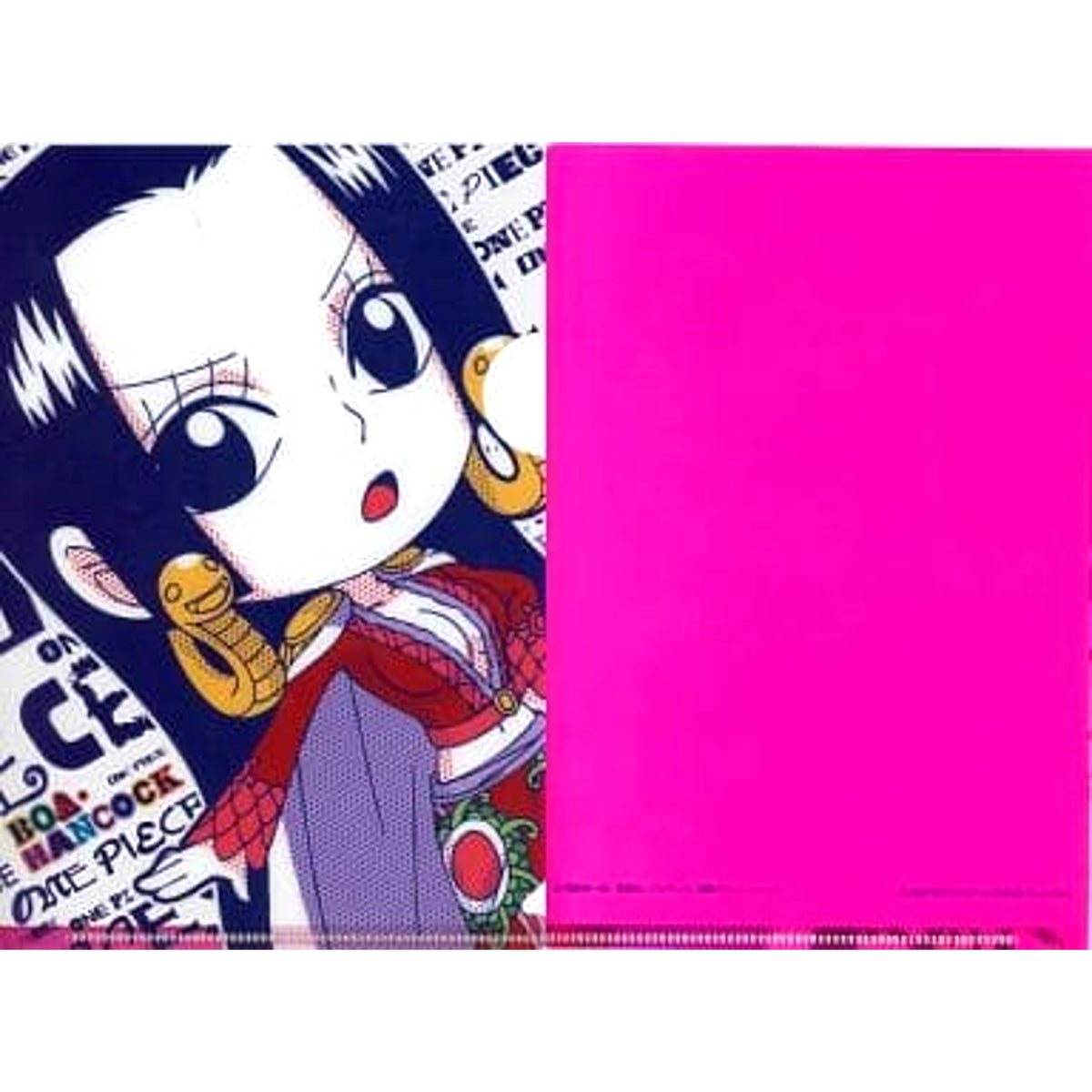 One Piece Hancock Chibi Kyunchara Ichiban Kuji Kyunchara World Under the Pirate Flag A6 Clear File Prize J [USED]
