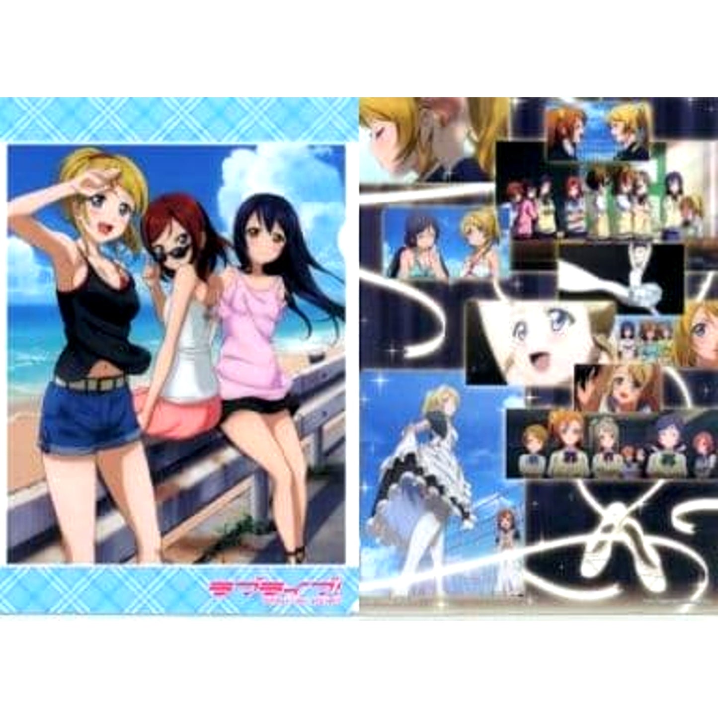 Love Live! Eri Ayase Maki Nishikino Umi Sonoda Ichiban Kuji A4 File Folder Prize G [USED]