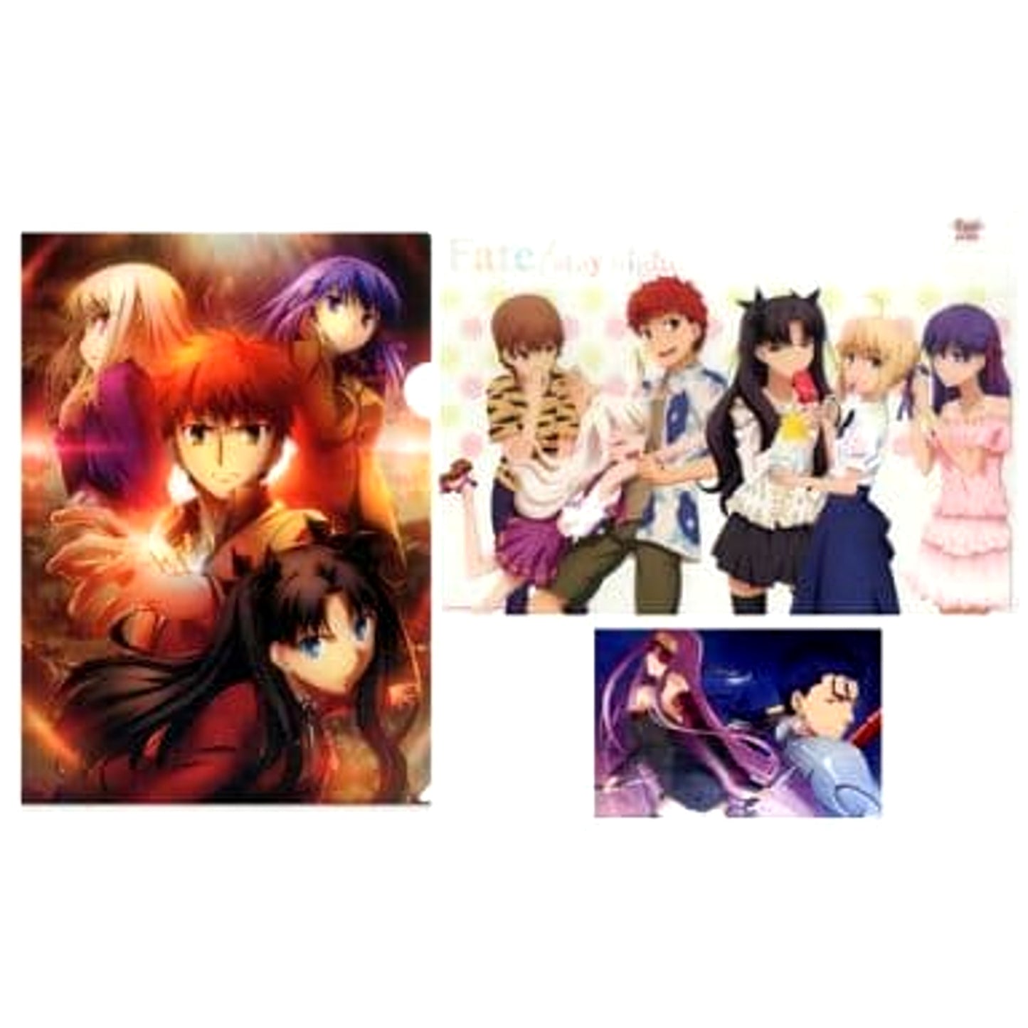 Fate/stay night Unlimited Blade Works Rin Tohsaka & Others Ichiban Kuji Clear File & Postcard Prize I [USED]
