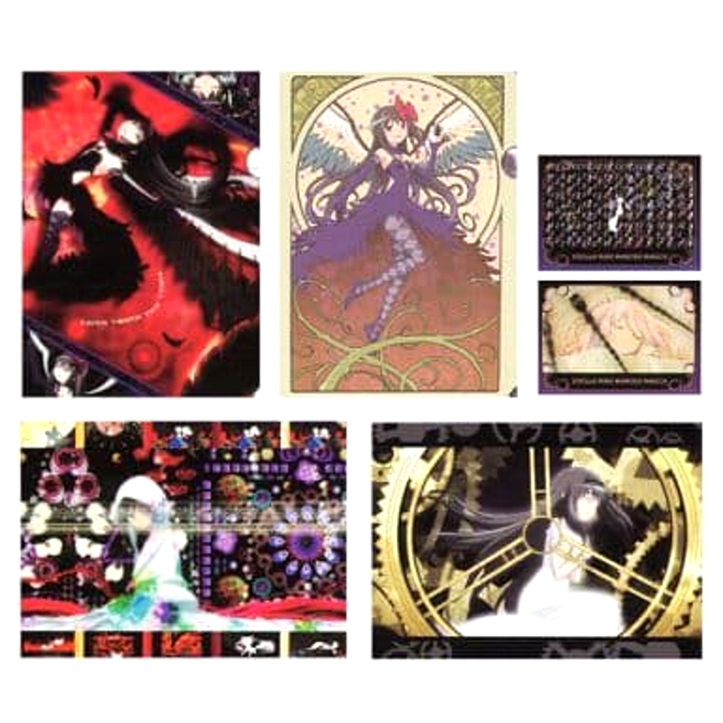 Puella Magi Madoka Magica The Movie Rebellion Homura Akemi & Others Ichiban Kuji Premium A4 Clear File & Sticker Prize H [USED]