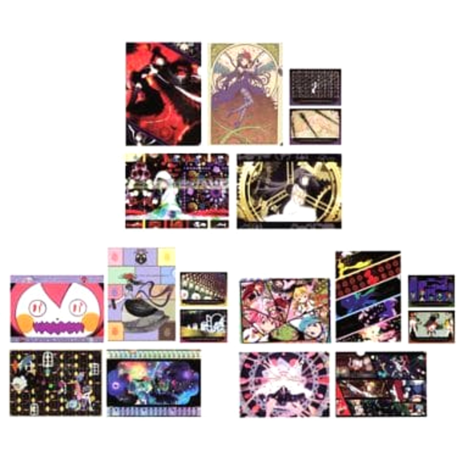 Puella Magi Madoka Magica The Movie Rebellion Homura Akemi & Others All 3 Types Set Ichiban Kuji Premium A4 Clear File & Sticker Prize H [USED]