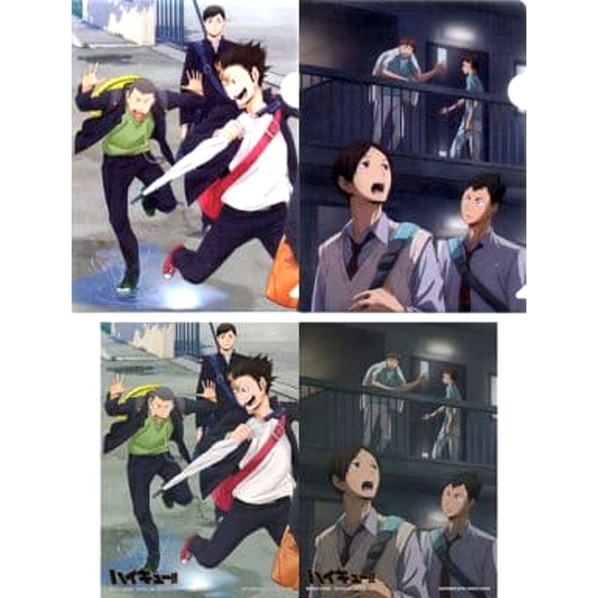 Haikyu!! Karasuno High School Spring After the Rain Ichiban Kuji Full Power Battle! Full Power Rest! Mini Clear File Set Prize H [USED]