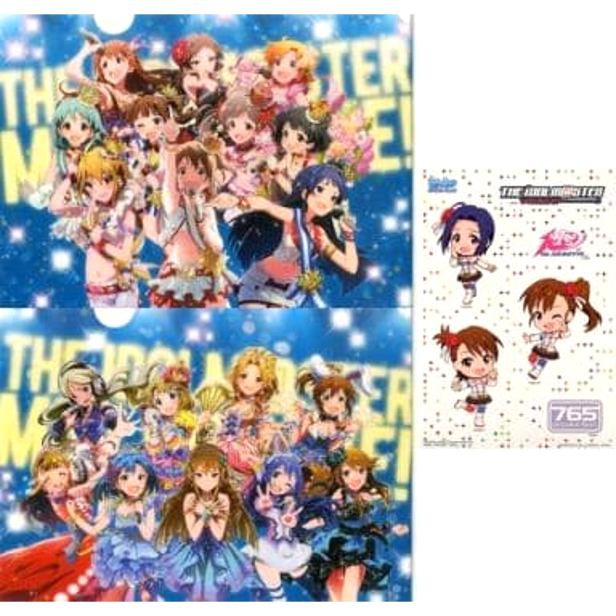 THE IDOLM@STER Million Live! Ichiban Kuji Anniversary A4 Clear File & Sticker Set Prize E [USED]