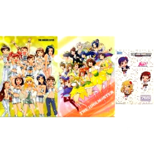 765Pro Double-Sided Vertical Design THE IDOLM@STER Ichiban Kuji Anniversary A4 Clear File & Sticker Set Prize E [USED]
