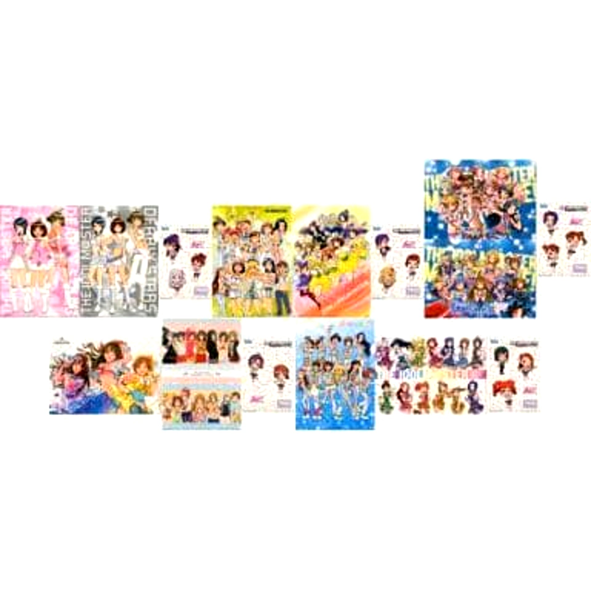 Rin Shibuya & Others THE IDOLM@STER All 5 Types Set Ichiban Kuji Anniversary A4 Clear File & Sticker Set Prize E [USED]