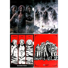 Beckman Shanks Yasopp One Piece Ichiban Kuji Great Pirate Shanks The Great Captain A4 Clear File Set 2 Pieces Prize G [USED]