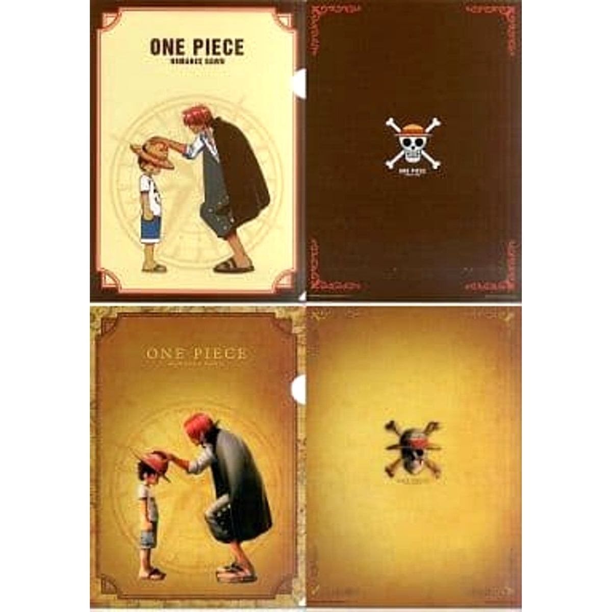 One Piece Luffy Shanks Compass Background Ichiban Kuji Great Pirate Shanks The Great Captain A4 File Folder Set Prize G [USED]