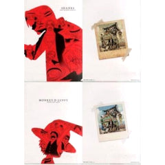 One Piece Luffy Shanks Silhouette Ichiban Kuji Great Pirate Shanks The Great Captain A4 File Folder Set Prize G [USED]