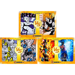 Set of 3 Goku and Frieza F Prize A4 Clear File Set Ichiban Kuji Dragon Ball Goku vs Frieza Super Showdown [USED]