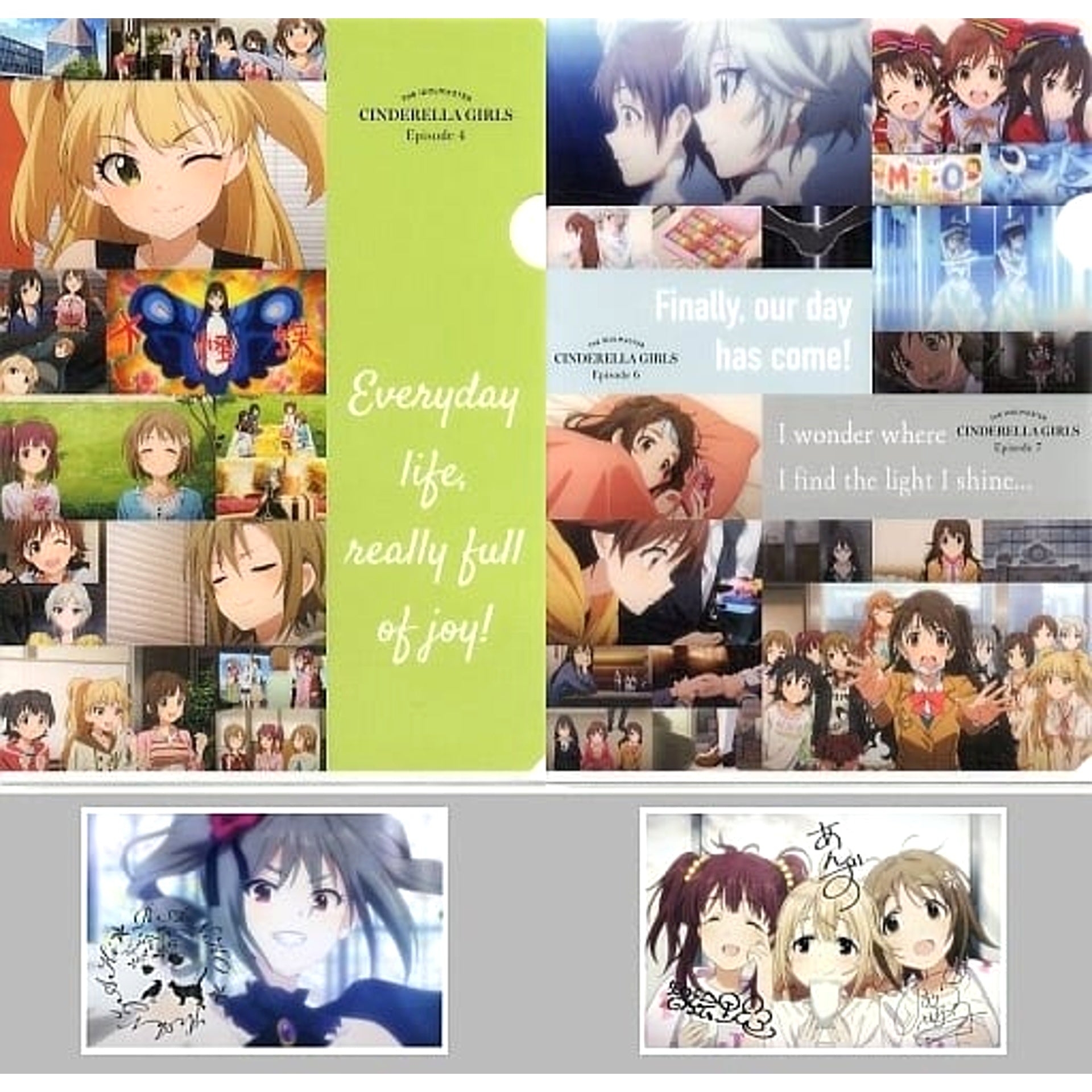 THE IDOLM@STER Cinderella Girls Ichiban Kuji 346 Pro Idol Festival!! Clear File & Voice Bromide Set 2 Prize I [USED]