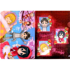 Little Red Riding Hood A5 Mini Clear File Set of 2 E Prize Ichiban Kuji Attack on Titan Attack Titan Junior High School Festival [USED]