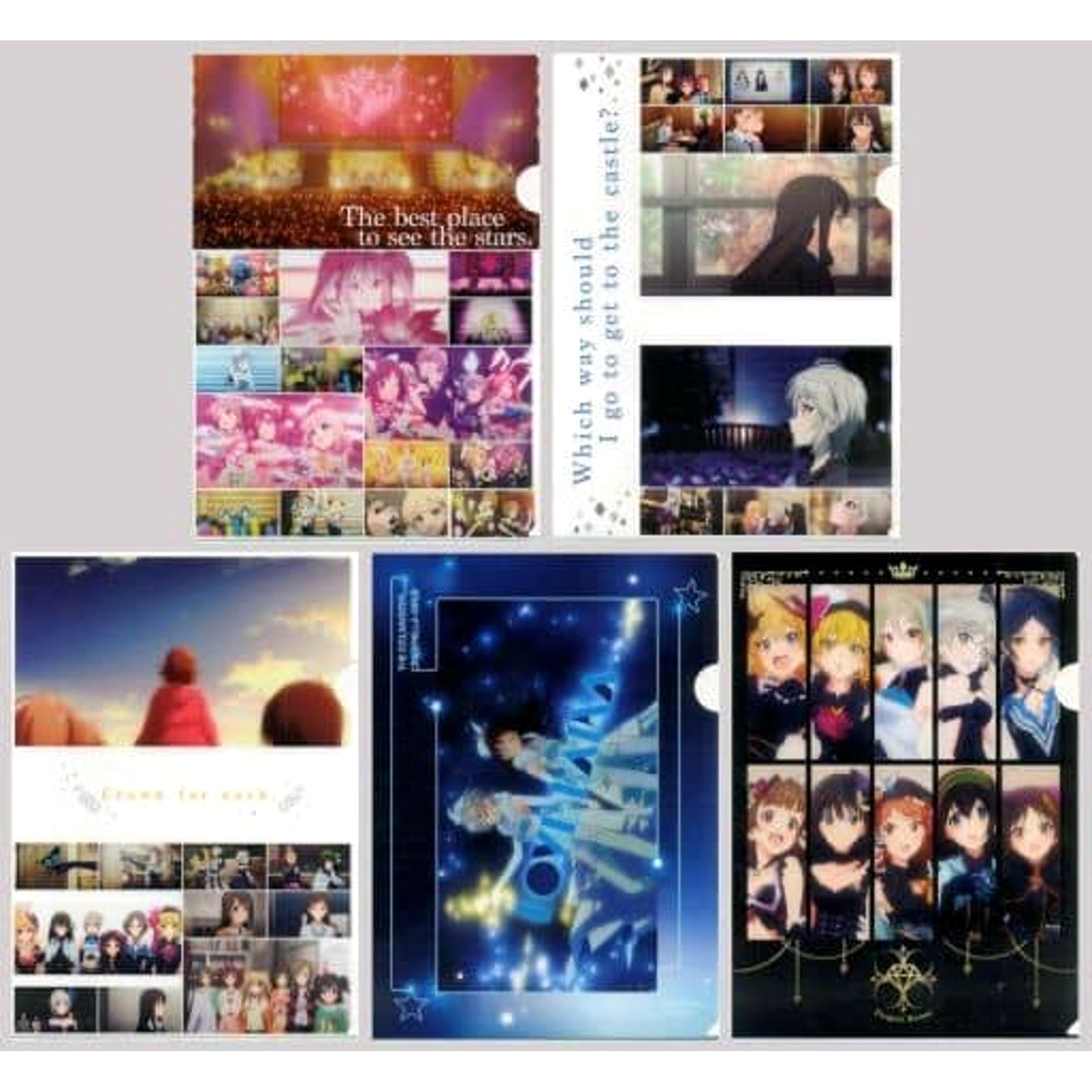 THE IDOLM@STER Cinderella Girls Rin Shibuya & Others Ichiban Kuji Premium Part1 A4 File Folder Set 2 Prize H [USED]