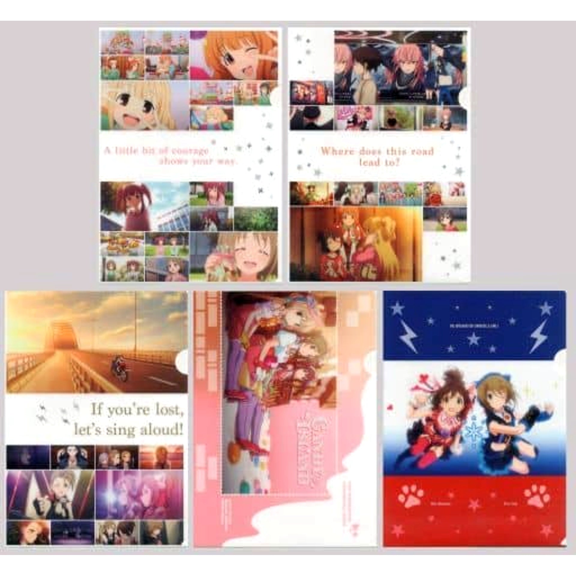 THE IDOLM@STER Cinderella Girls Anzu Futaba & Others 3 Ichiban Kuji Premium Part1 A4 File Folder Set Prize H [USED]