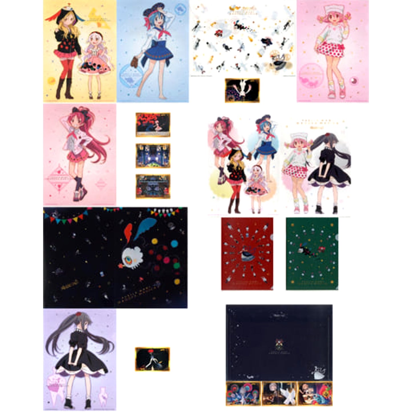 Puella Magi Madoka Magica Sayaka Miki & Others All 5 Types Set Ichiban Kuji Premium Magiccraft Clear File Collection Prize I [USED]