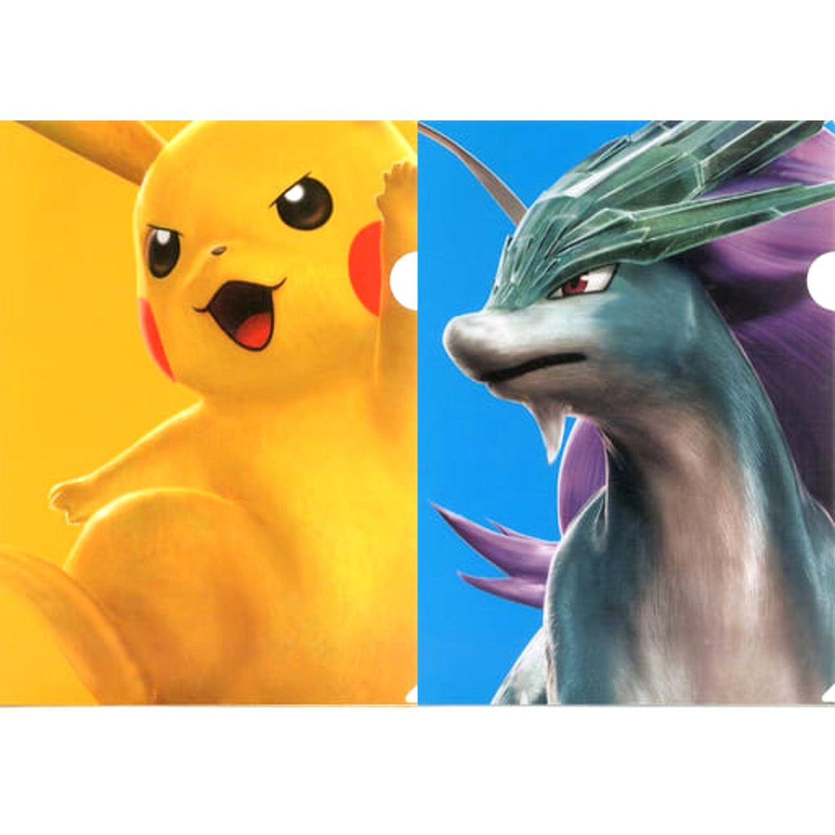 Pokken Tournament Pikachu Suicune Ichiban Kuji A4 File Folder Set Prize F [USED]