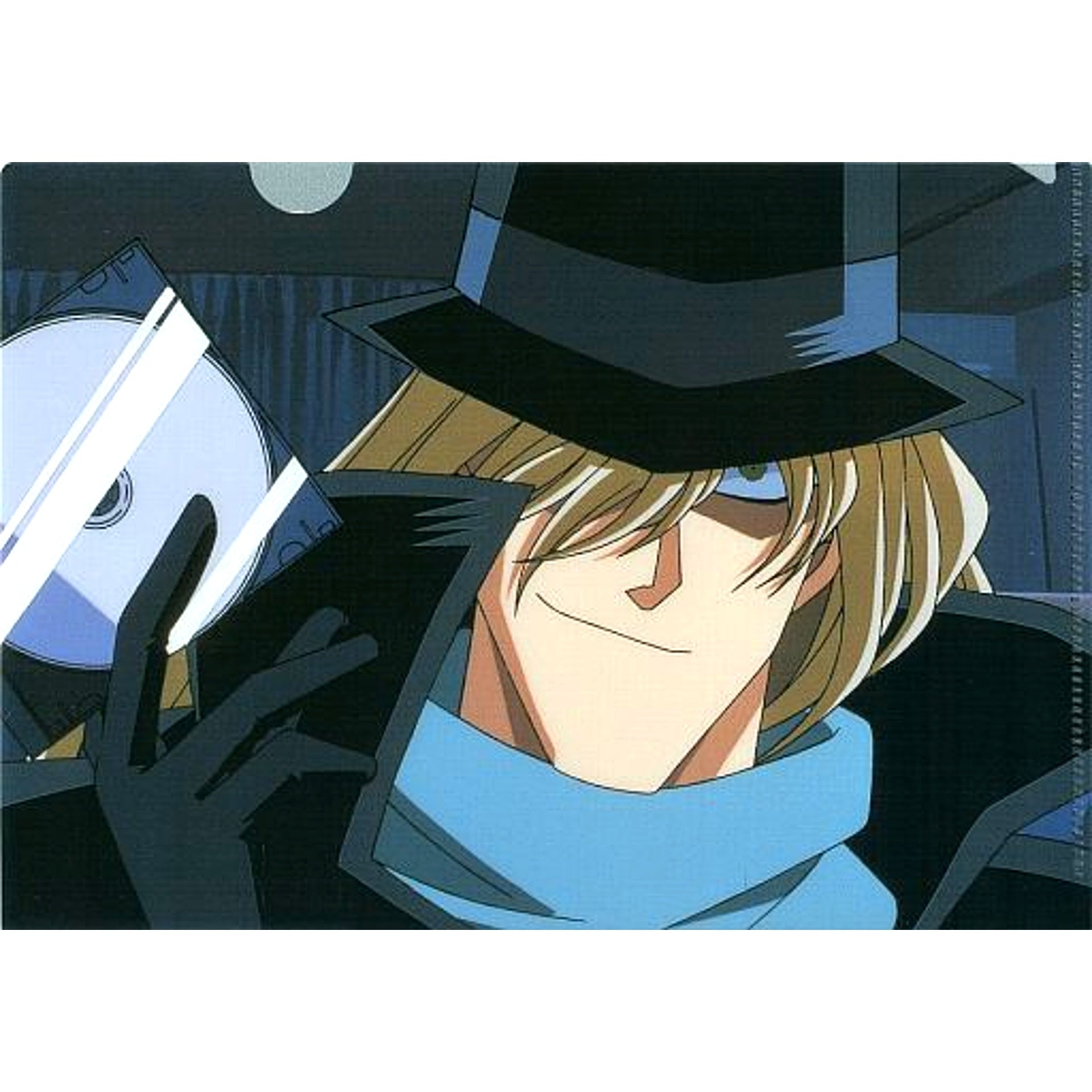 Gin CD A5 Mini Clear File Countdown to Heaven Sega Lucky Kuji Light Detective Conan The Movie 20th Anniversary Mini Clear File Collection [USED]