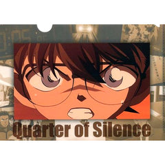Conan Edogawa A5 Mini Clear File Quarter of Silence Sega Lucky Kuji Light Detective Conan The Movie 20th Anniversary Mini Clear File Collection [USED]