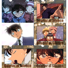 Set of 6 A5 Mini Clear File Quarter of Silence Sega Lucky Kuji Light Detective Conan The Movie 20th Anniversary Mini Clear File Collection [USED]