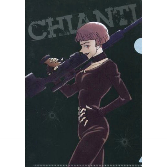 Chianti A5 Mini Clear File The Darkest Nightmare Sega Lucky Kuji Light Detective Conan The Movie 20th Anniversary Mini Clear File Collection Black Visual [USED]
