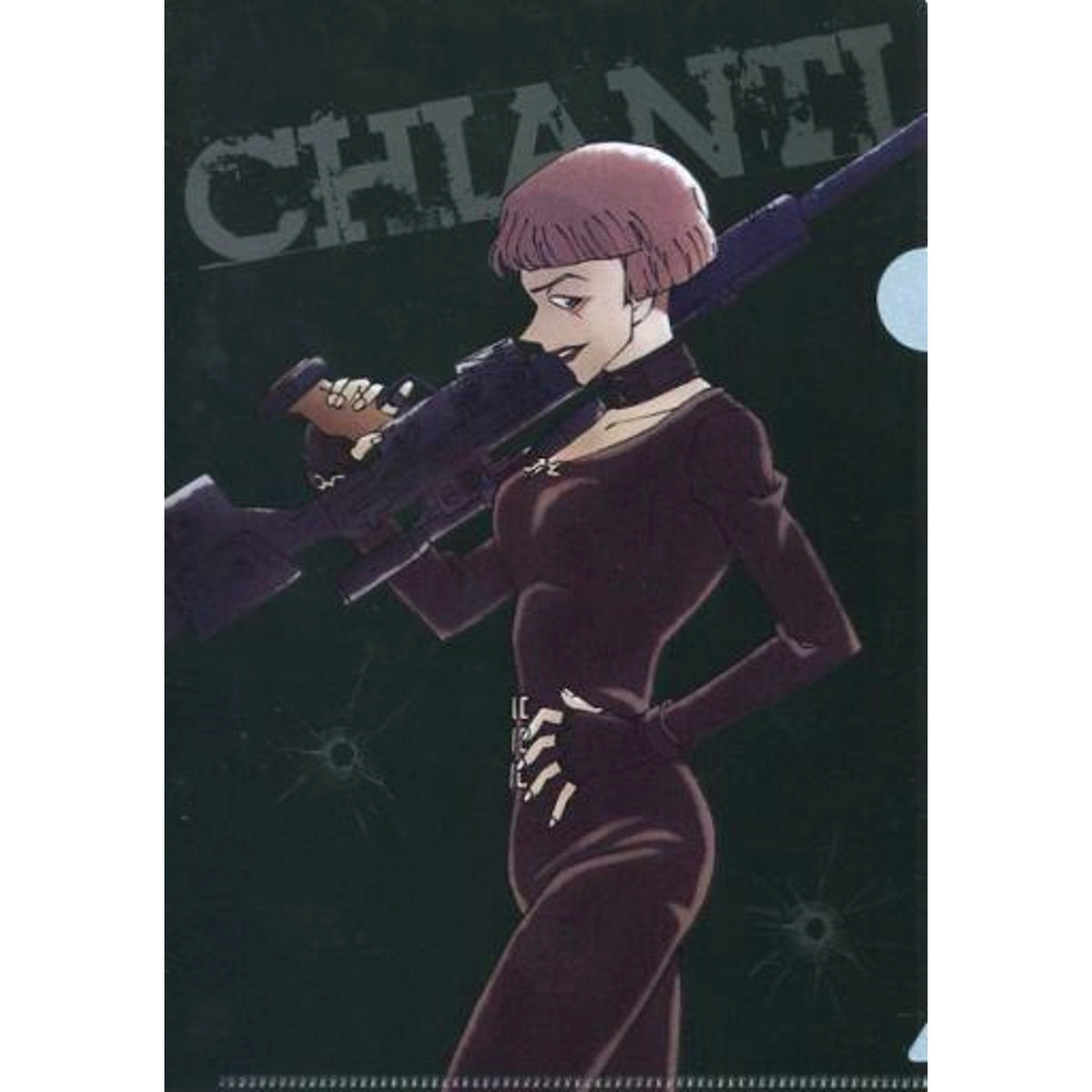 Chianti A5 Mini Clear File The Darkest Nightmare Sega Lucky Kuji Light Detective Conan The Movie 20th Anniversary Mini Clear File Collection Black Visual [USED]