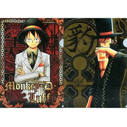 One Piece Monkey D. Luffy Rob Lucci Straw Hat Store Collaboration Ver. Ichiban Kuji Ver. Memories 2 A4 File Folder Straw Hat Store Collaboration Exclusive Prize G [USED]