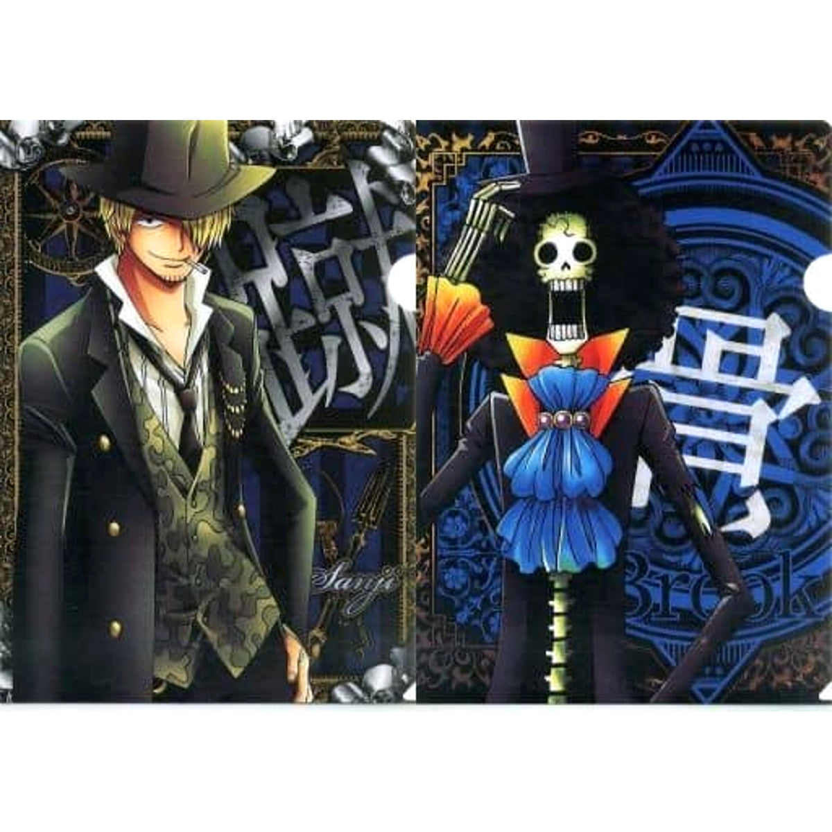 One Piece Sanji Brook Straw Hat Store Collaboration Ver. Ichiban Kuji Ver. Memories 2 A4 File Folder Straw Hat Store Collaboration Exclusive Prize G [USED]