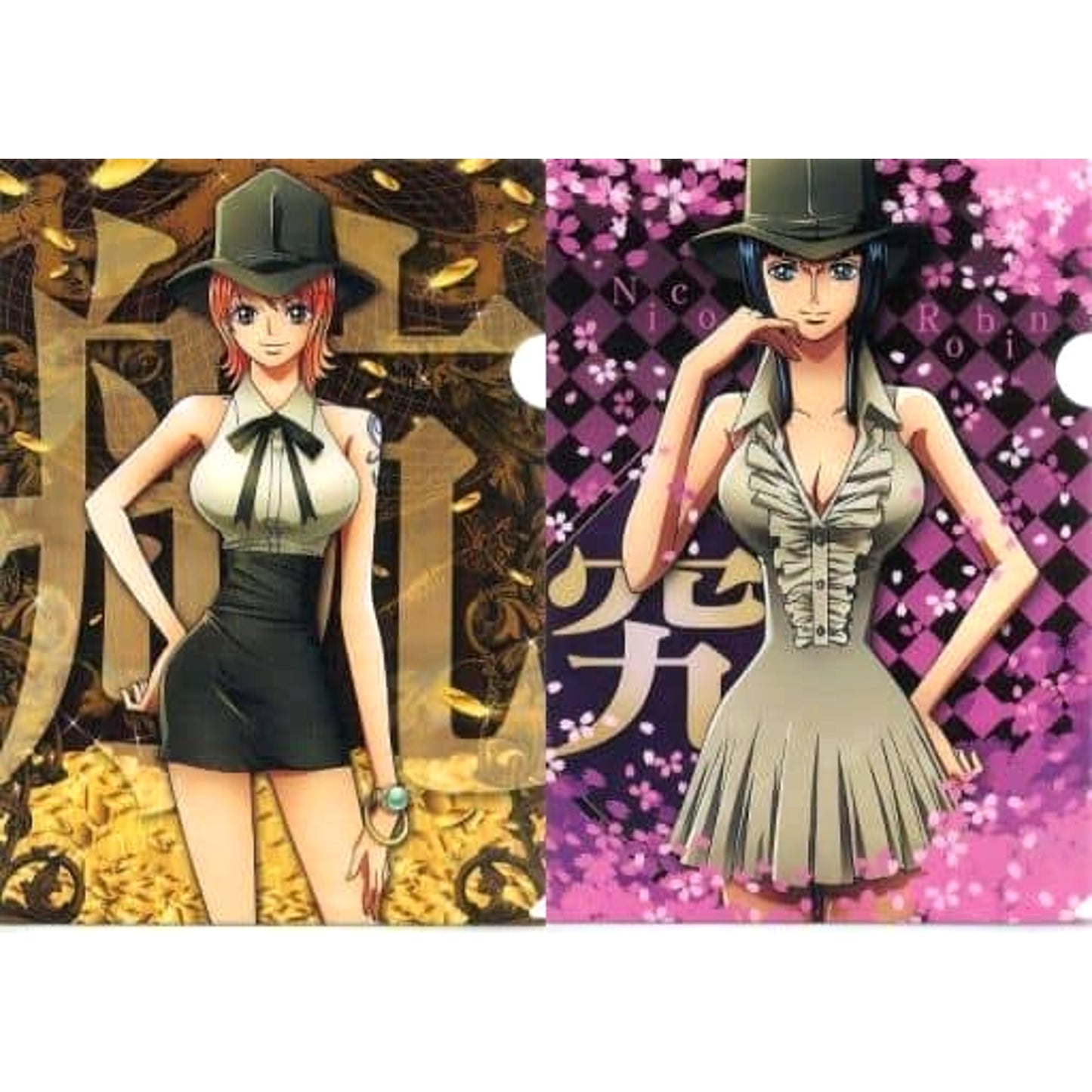 One Piece Nami Nico Robin Straw Hat Store Collaboration Ver. Ichiban Kuji Ver. Memories 2 A4 File Folder Straw Hat Store Collaboration Exclusive Prize G [USED]