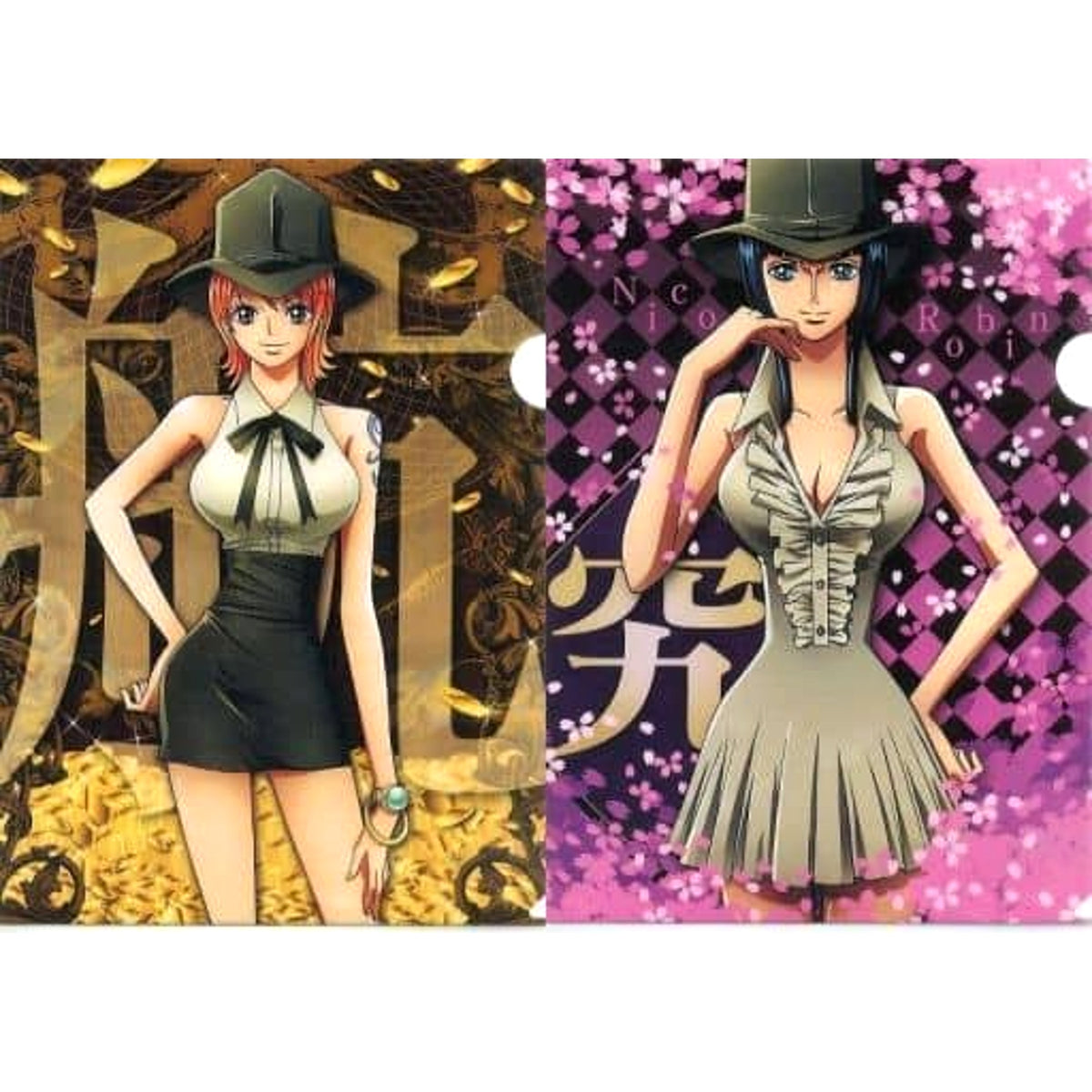 One Piece Nami Nico Robin Straw Hat Store Collaboration Ver. Ichiban Kuji Ver. Memories 2 A4 File Folder Straw Hat Store Collaboration Exclusive Prize G [USED]