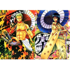 Roronoa Zoro Nico Robin One Piece Ichiban Kuji Memories 2 A4 Clear File Set of 2 Straw Hat Store Collaboration Ver. Straw Hat Store Collaboration Exclusive Prize G [USED]