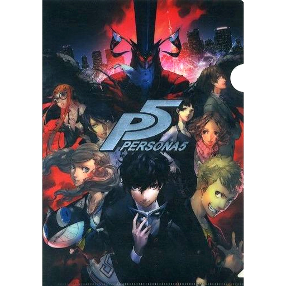 Persona 5 Package Visual Foil-Stamped A4 Clear File Sega Lucky Kuji light Persona 5 Clear File Collection Last Lucky Prize [USED]