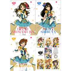 Uzuki Shimamura Rin Shibuya Mio Honda Group A4 Clear File Set of 4 G Prize Ichiban Kuji Premium THE iDOLM@STER Cinderella Girls PART4 [USED]