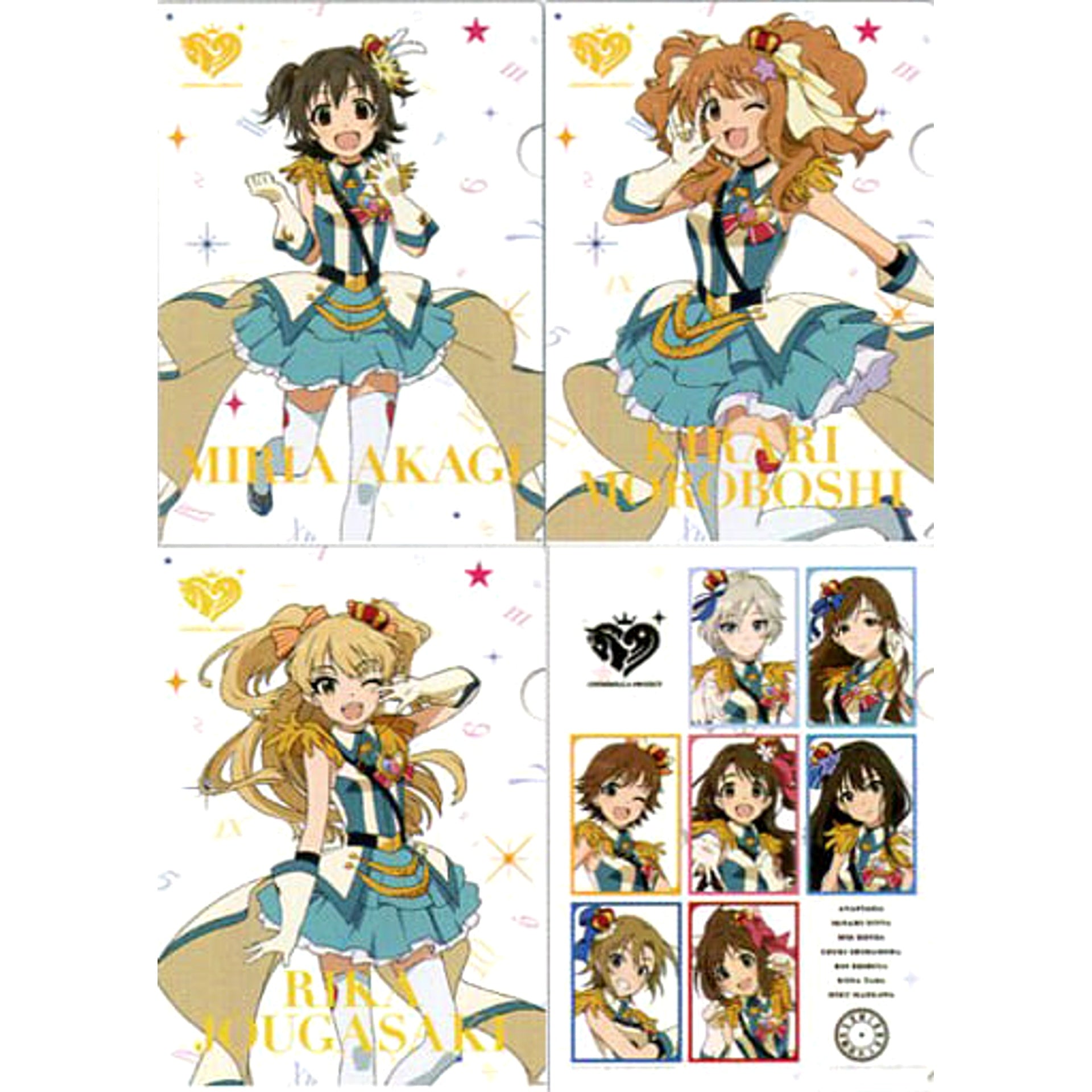 THE IDOLM@STER Cinderella Girls Miria Akagi & Others Ichiban Kuji Premium Part4 A4 File Folder Prize G [USED]