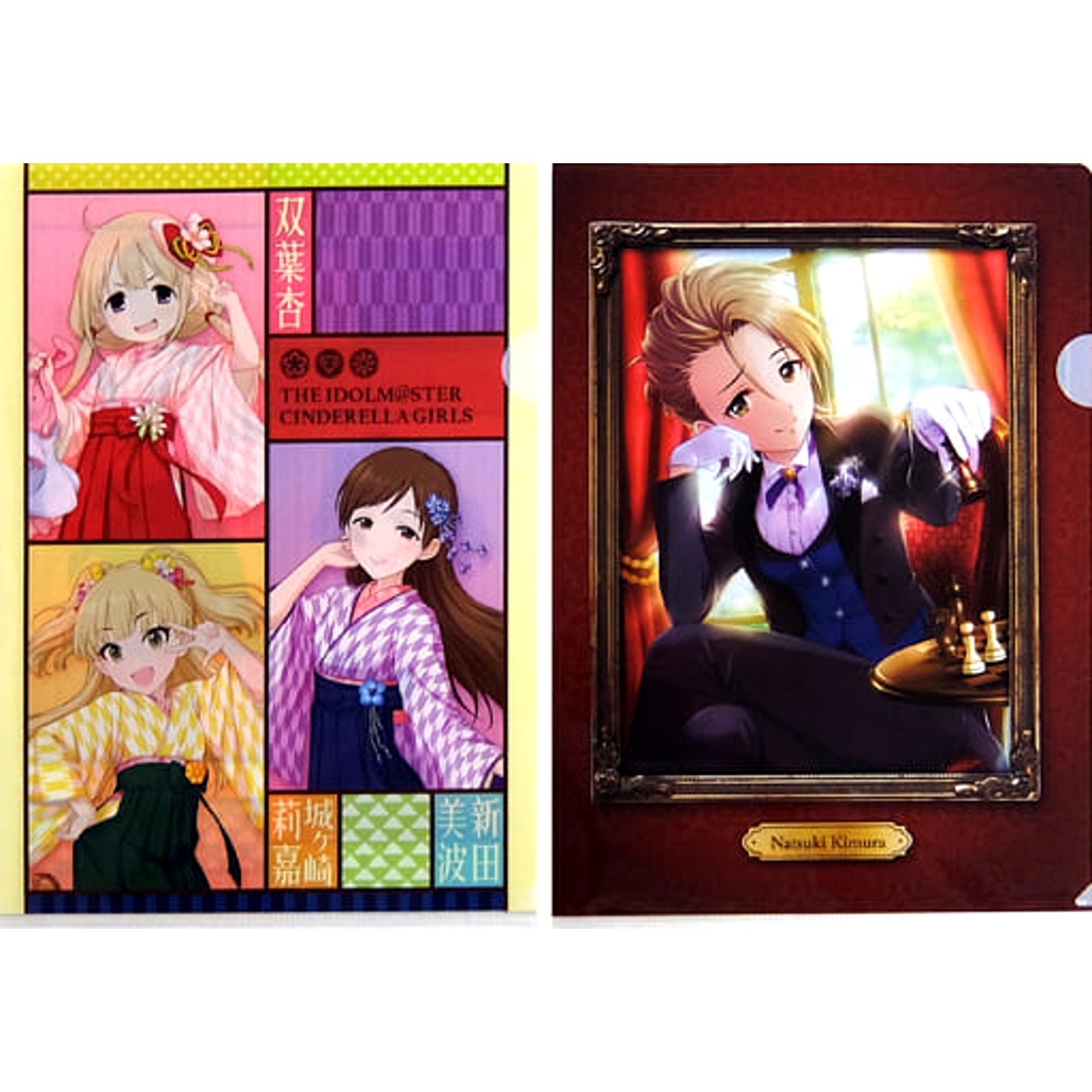 THE IDOLM@STER Cinderella Girls Anzu Futaba & Others Ichiban Kuji Cinderella Girls Spring A4 File Folder Set Prize C [USED]
