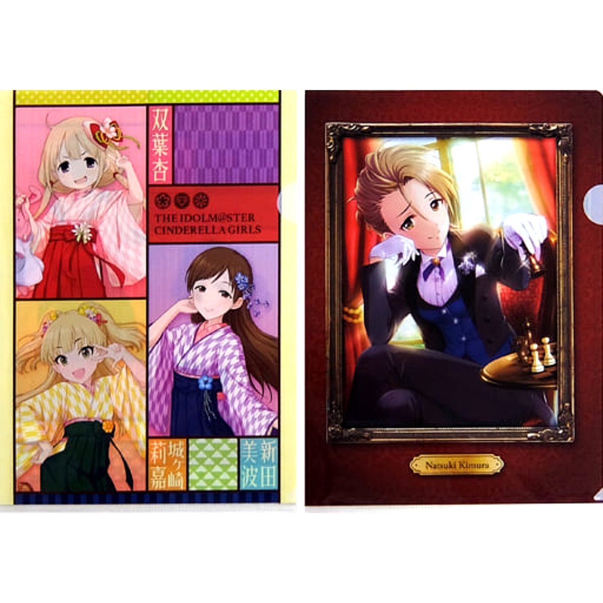 THE IDOLM@STER Cinderella Girls Anzu Futaba & Others Ichiban Kuji Cinderella Girls Spring A4 File Folder Set Prize C [USED]