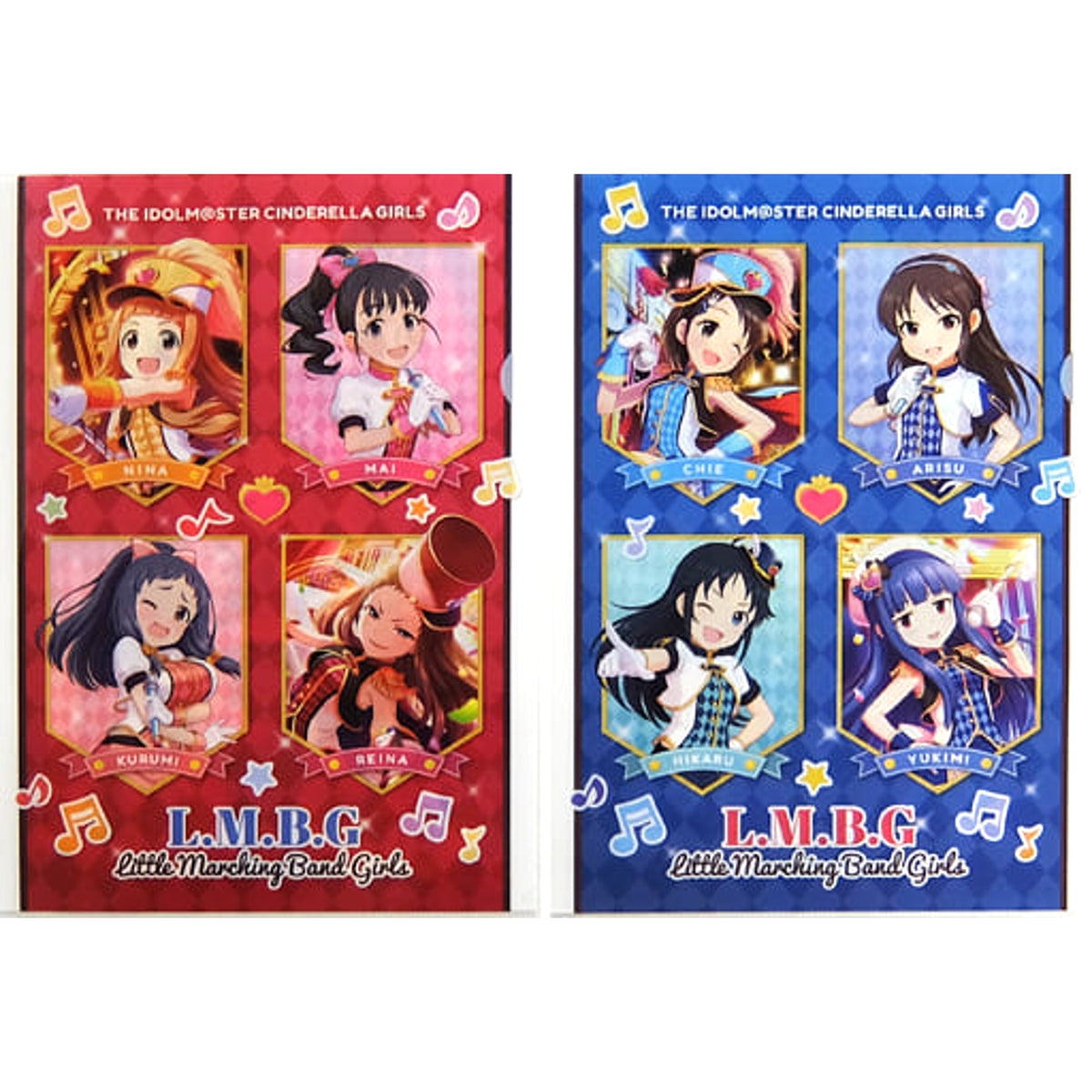 THE IDOLM@STER Cinderella Girls Nina Ichihara & Others Ichiban Kuji Cinderella Girls Spring A4 File Folder Set Prize C [USED]