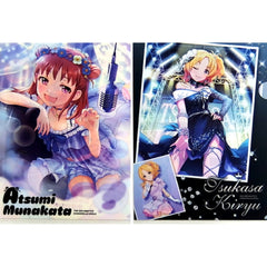 THE IDOLM@STER Cinderella Girls Manami Munakata Tsukasa Kiryu Ichiban Kuji Cinderella Girls Spring A4 File Folder Set Prize C [USED]