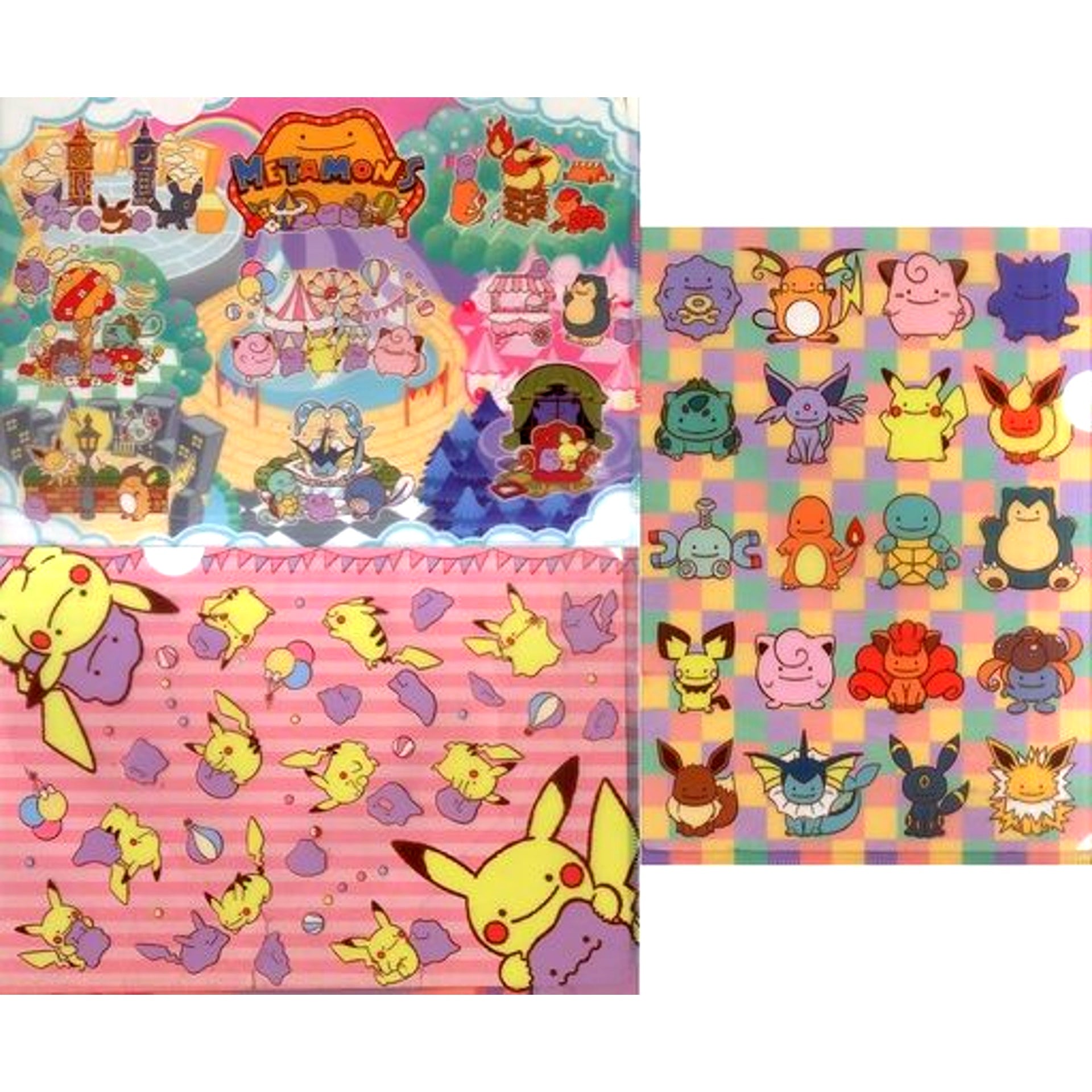 Transform! Ditto A4 Clear File Set Pokemon Pokemon Center Limited [USED]