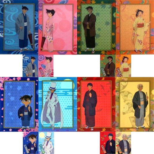 Set of 4 6th Prize A4 Clear File & Bromide Collection Sega Lucky Kuji Detective Conan Wa collection Wa [USED]