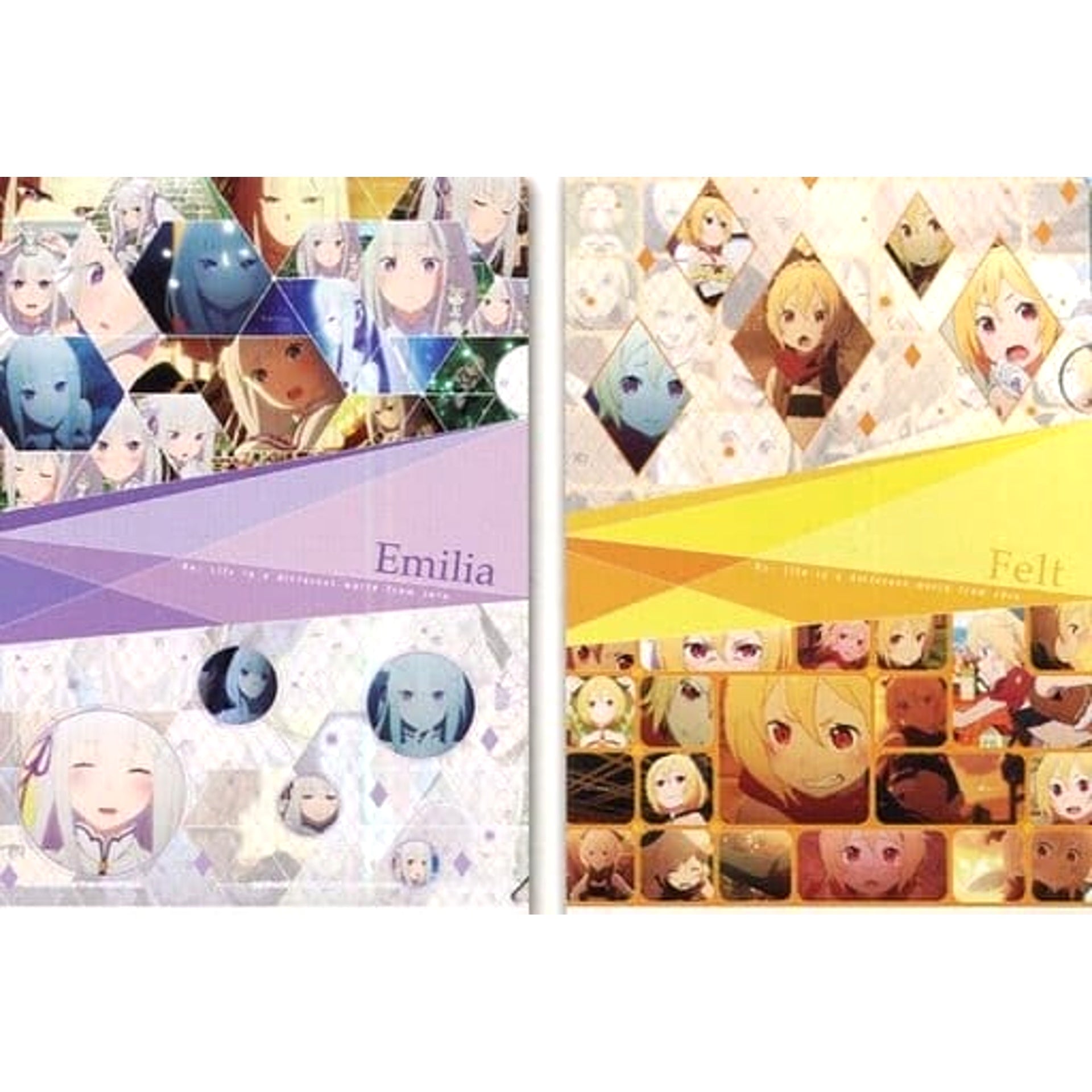 Re:ZERO -Starting Life in Another World- Emilia Felt Ichiban Kuji A4 File Folder Set Prize D [USED]