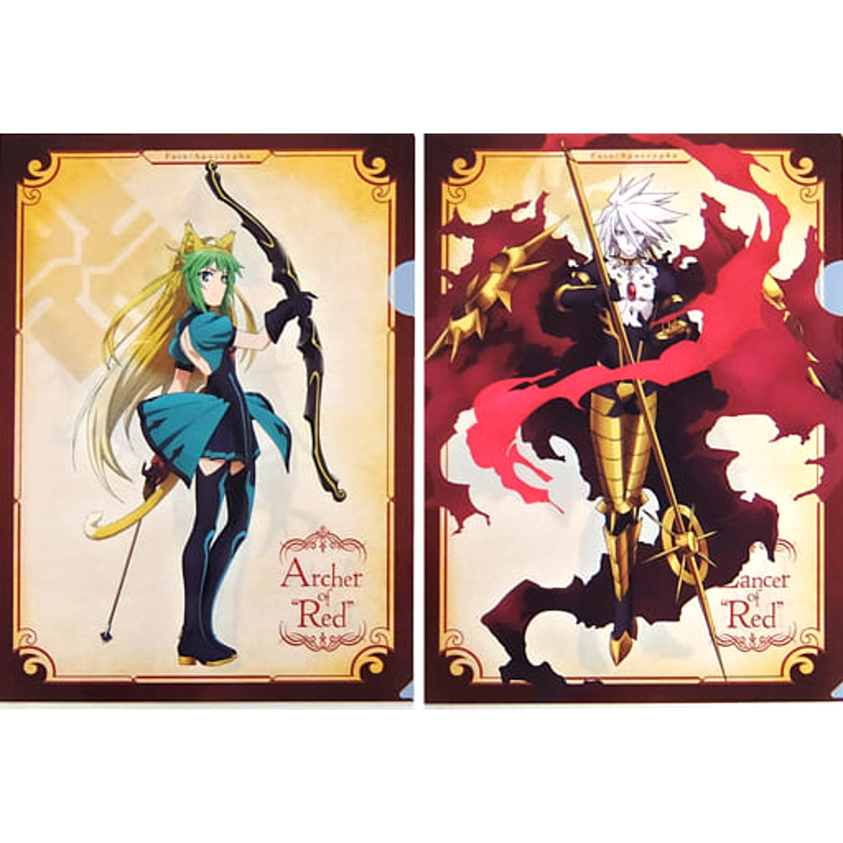 Fate/Apocrypha Archer Lancer Ichiban Kuji A4 File Folder Set Prize D [USED]