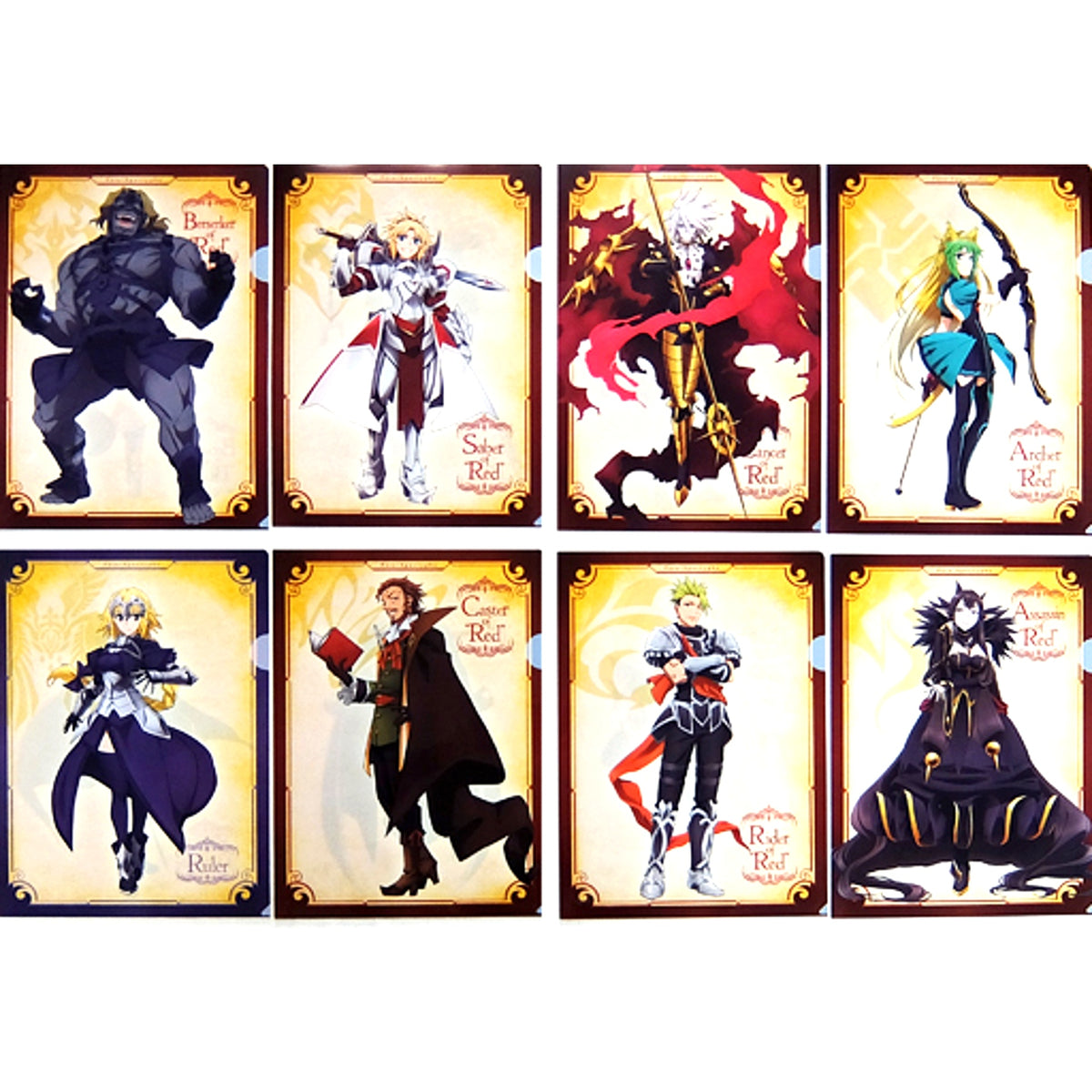 All 4 Types Set A4 Clear File Set of 2 Ichiban Kuji Fate/Apocrypha Prize D [USED]