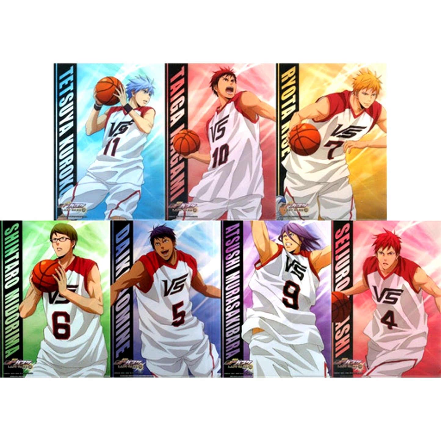 Set of 7 Kuroko's Basketball The Movie LAST GAME Clear File Collection Theater Goods [USED]