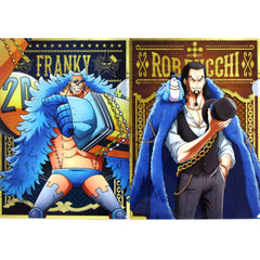 One Piece Franky Lucci Ichiban Kuji 20th Anniversary A4 Newly Illustrated Clear File Set Prize L [USED]