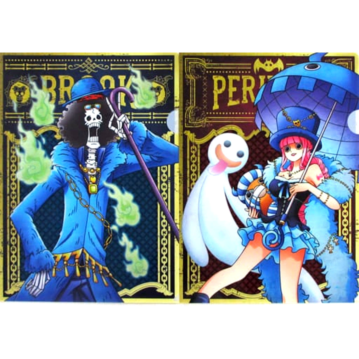 One Piece Brook Perona Ichiban Kuji 20th Anniversary A4 Newly Illustrated Clear File Set Prize L [USED]