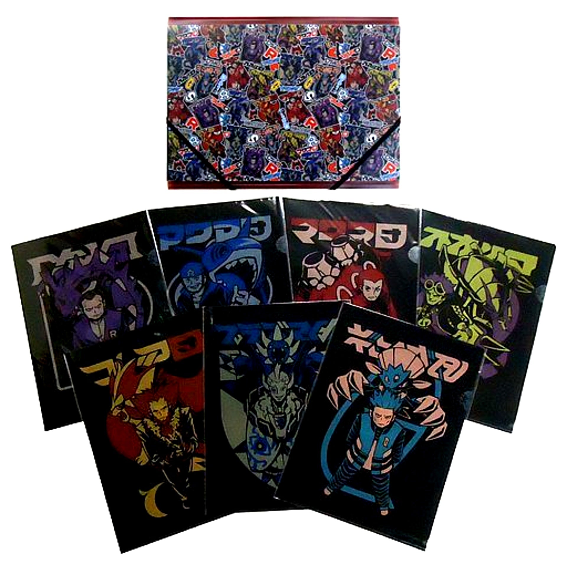 SECRET TEAMS A4 Clear File Set with Case Pokemon Ultra Sun and Ultra Moon Pokemon Center Limited [USED]