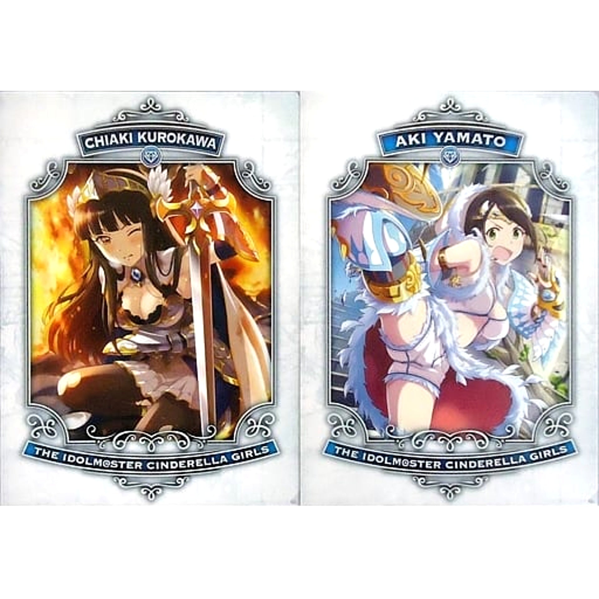 THE IDOLM@STER Cinderella Girls Chiaki Kurokawa Aki Yamato Ichiban Kuji Cinderella's Adventure! A4 File Folder Set Prize E [USED]