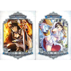THE IDOLM@STER Cinderella Girls Chiaki Kurokawa Aki Yamato Ichiban Kuji Cinderella's Adventure! A4 File Folder Set Prize E [USED]