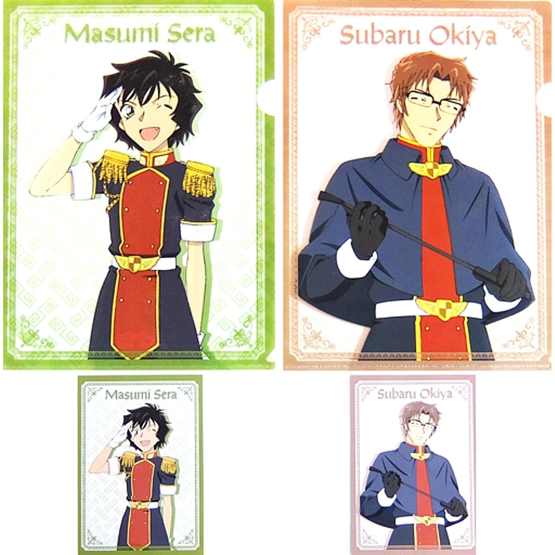 Masumi Sera & Subaru Okiya E Prize A4 Clear File & Postcard Set Sega Lucky Kuji Detective Conan ZERO COLLECTION [USED]